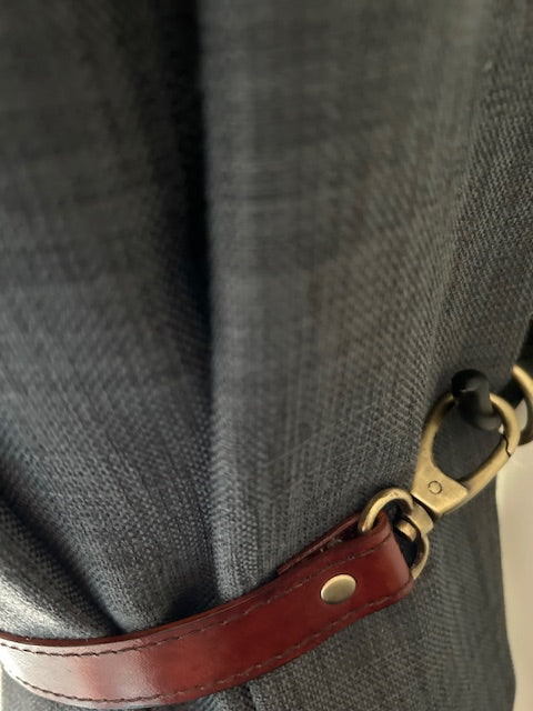 Dressage Leather Curtain Tie Back 50cm