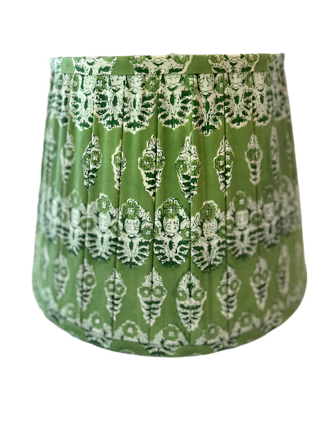 Lamp Shade Block Print Sundar Green