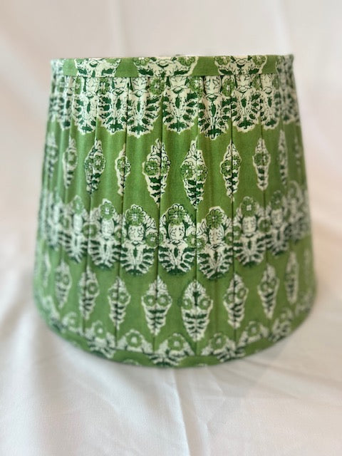 Lamp Shade Block Print Sundar Green
