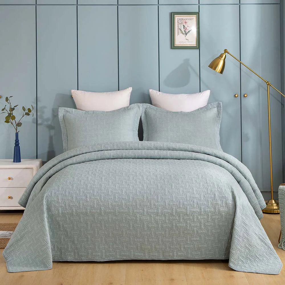 Bedspread Jade Weave King Set