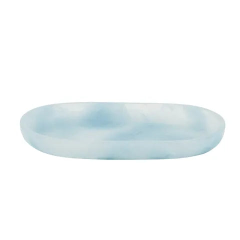 Tray Resin Oval Sky Blue