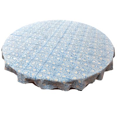 Block Printed Round Table Cloth 220cm Pammie
