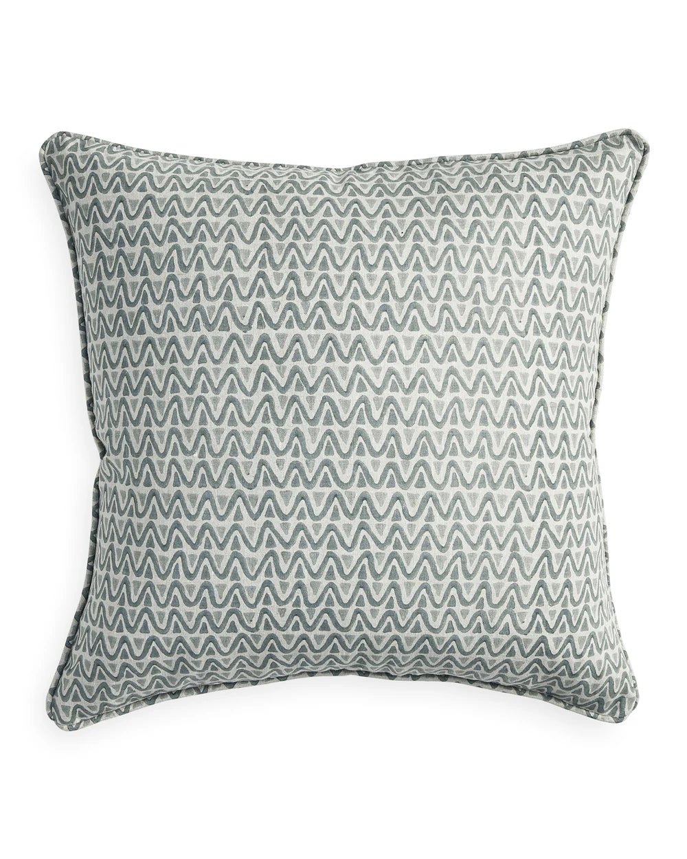 Cushion inen grey zigzag pattern 50X50
