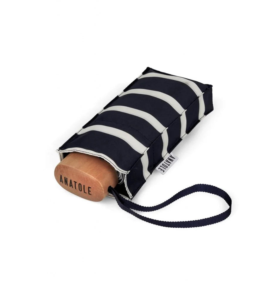 Umbrella PABLO Anatole Navy White Stripes