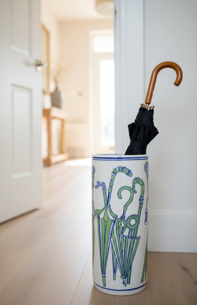 Umbrella Stand - Brolly Blue and Green
