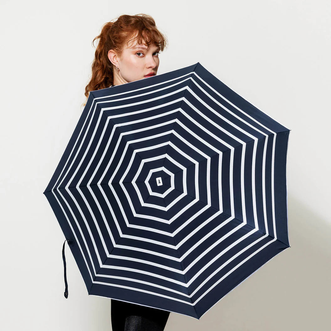 Umbrella PABLO Anatole Navy White Stripes