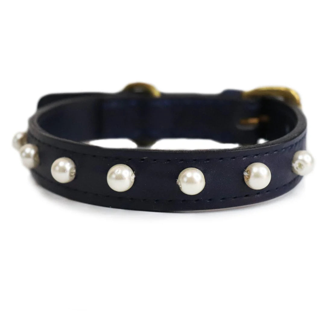 Navy Pearl Collar Small