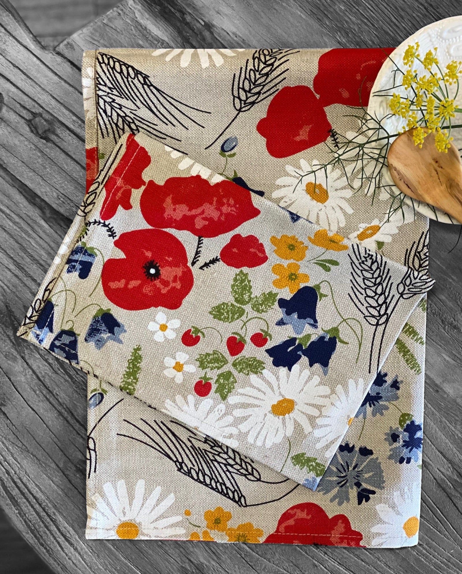 Tea Towel Wildflowers