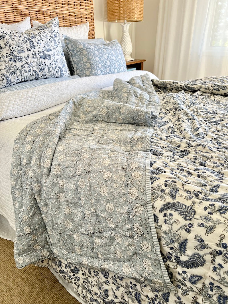 Floral Chintz Bedspread 235x275cm