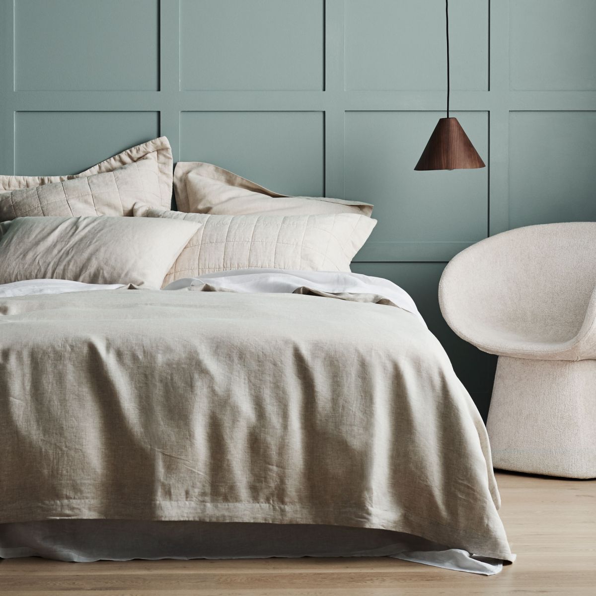 Sheridan Linen Flax Quilt Cover King