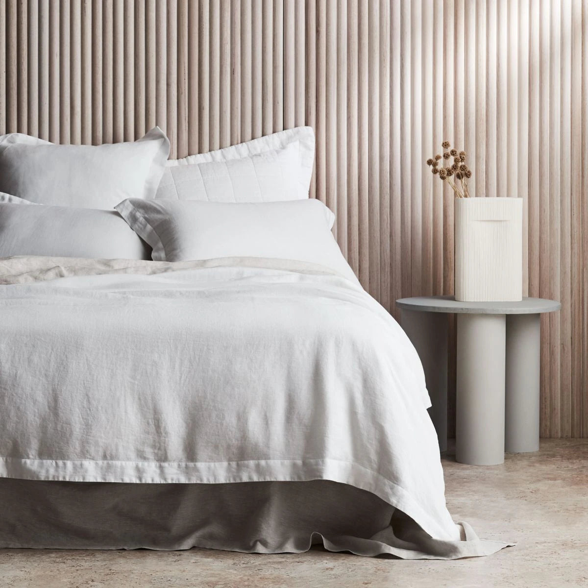 Sheridan Linen White Quilt Cover King