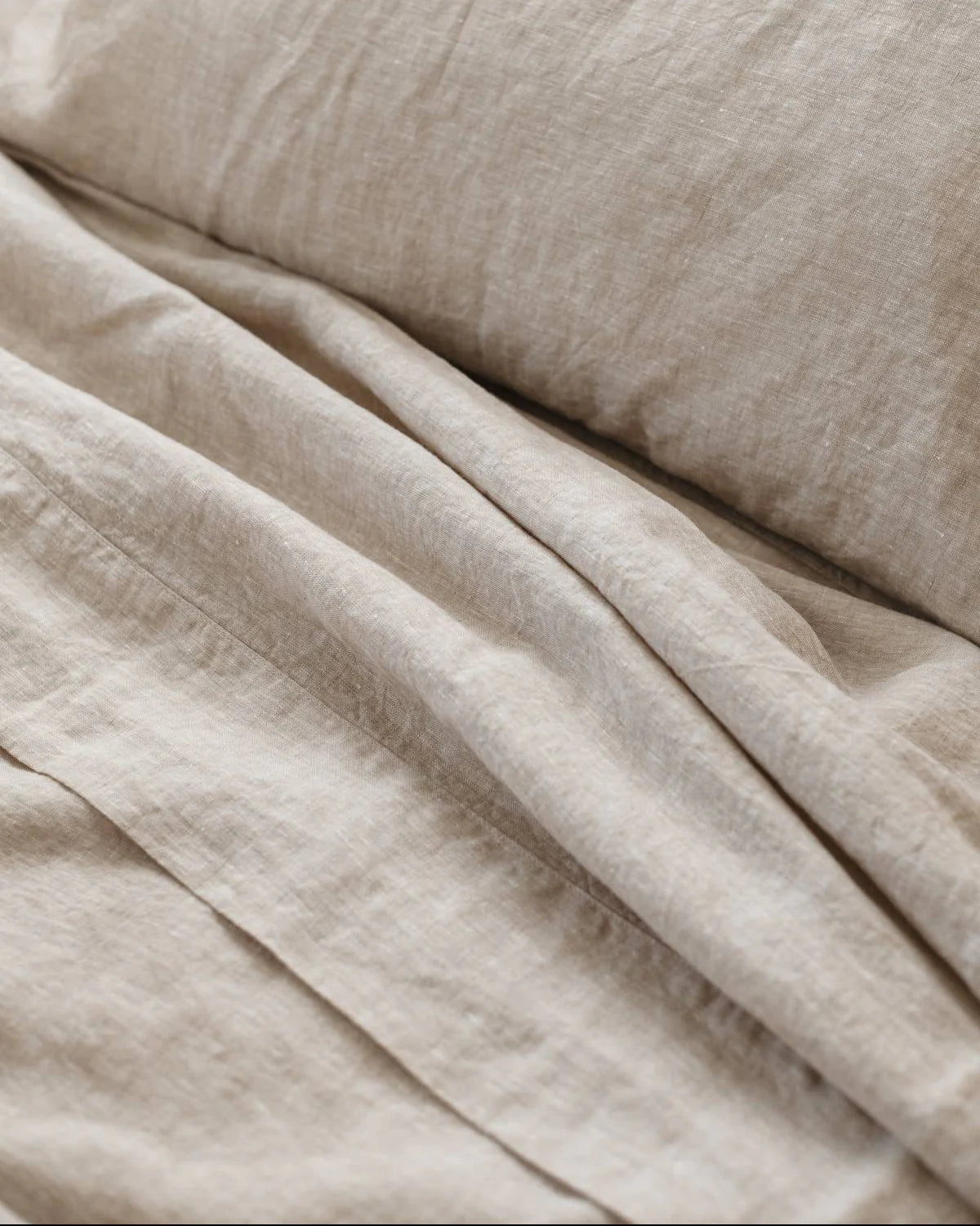 Salt Linen Flat Sheet King Sandstone