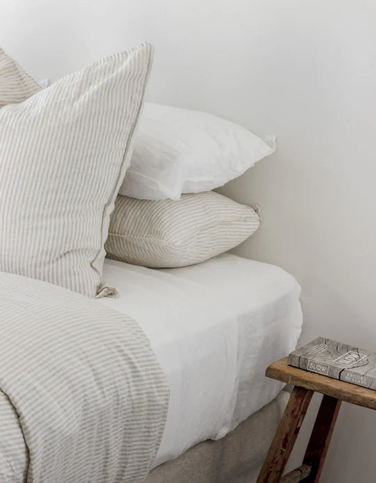 Salt Living Linen Sheet Set WHITE QUEEN