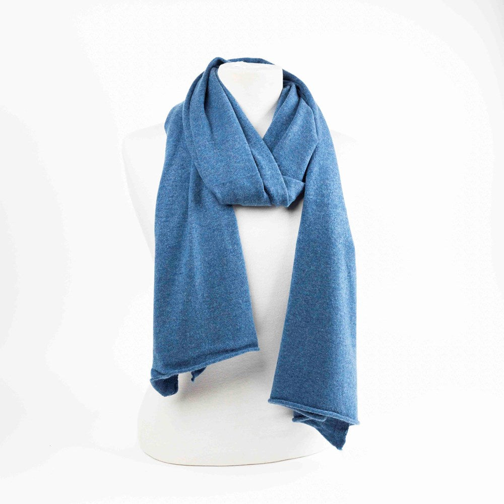 Scarf Leah Cashmere Blend Blue Jean