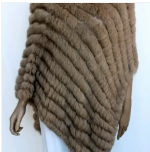 Fur Poncho Mocha