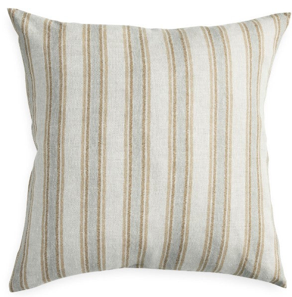 Cushion: Striped beige and grey 55X55