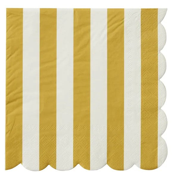 Carnival Mustard 20pk Paper Napkins