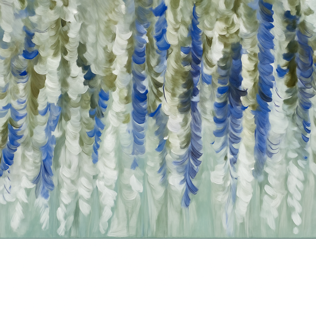 Original Painting Perfumed Blue Wisteria by Amanda Brooks