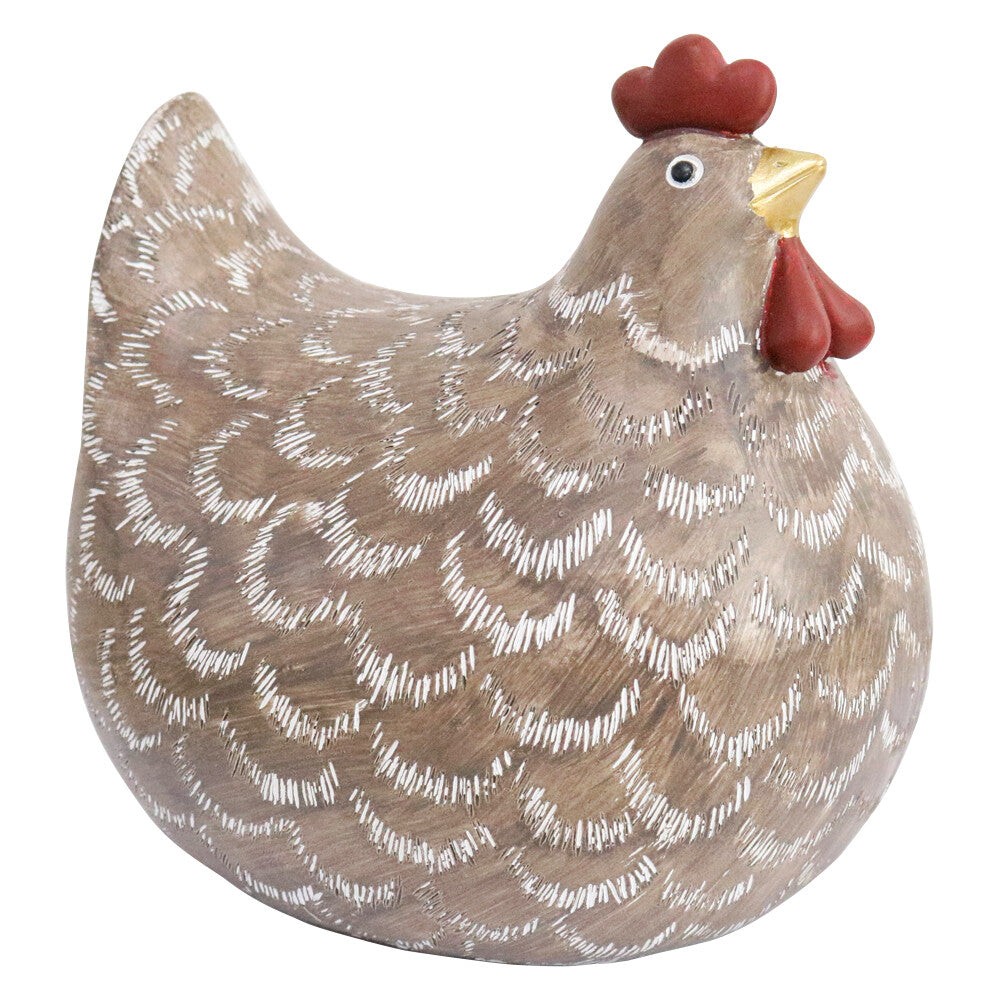 Hen Decor Grey Large