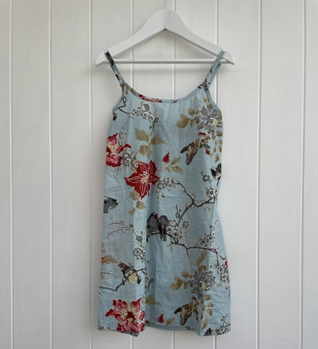 Bulbul Bird Powder Blue Girls Nightie
