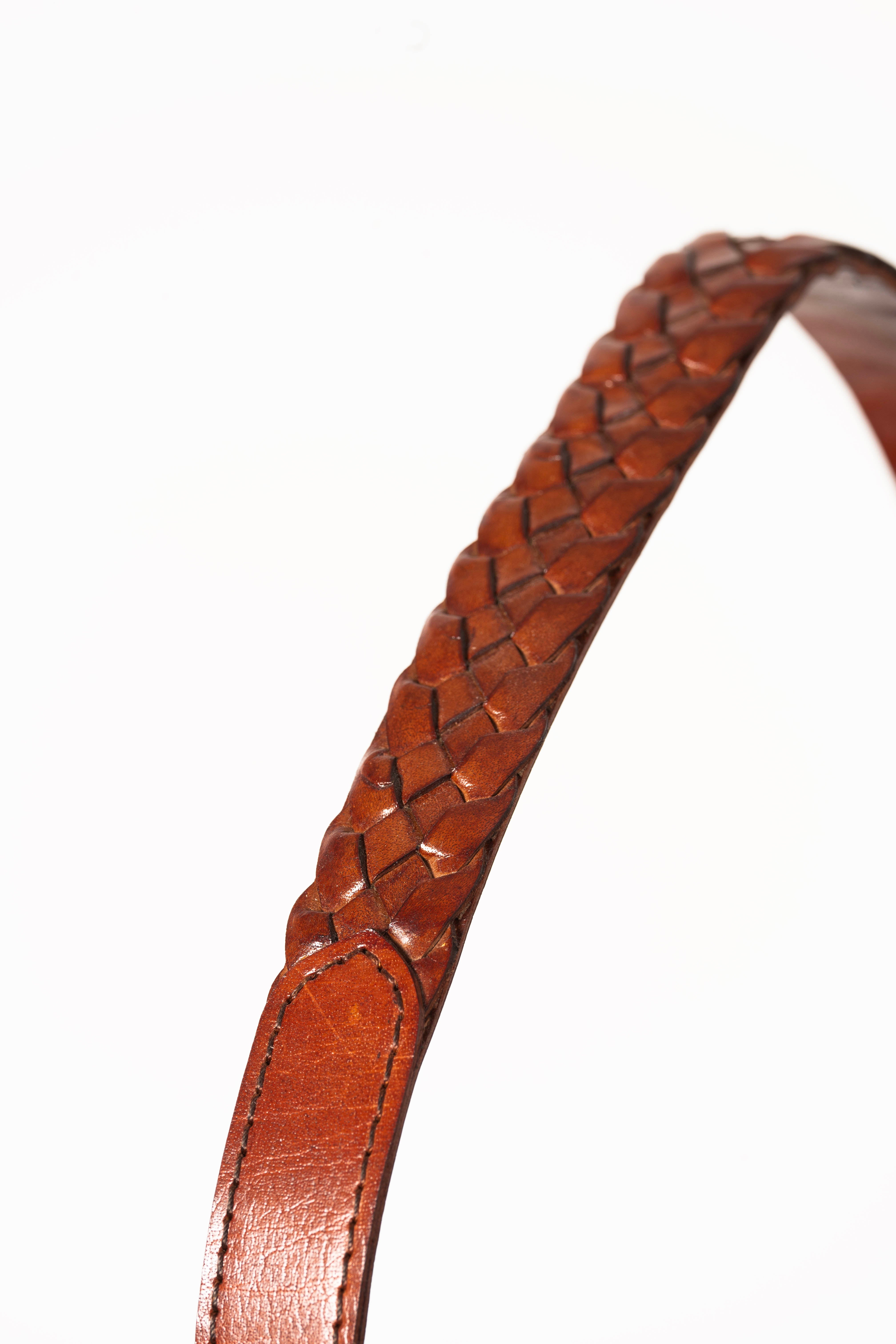Burl & Leather Magazine Holder