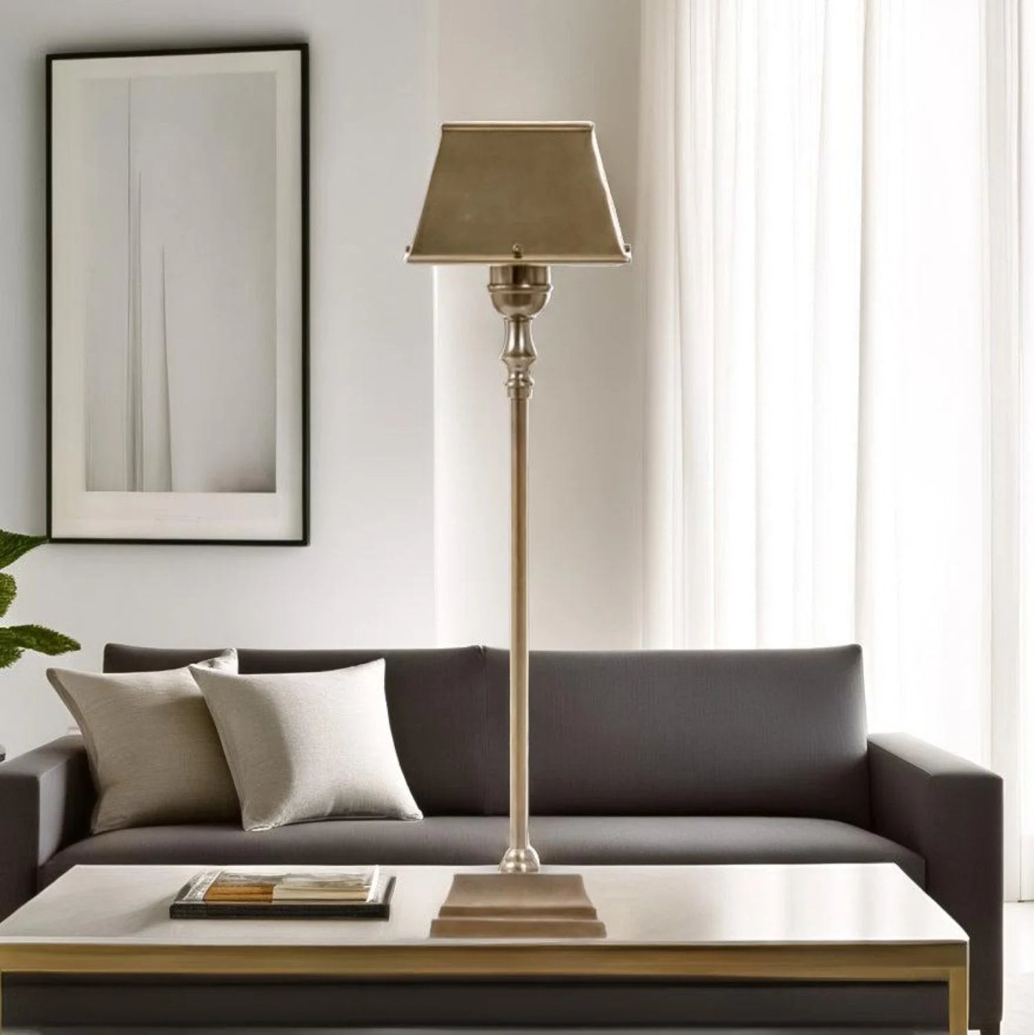 Collin Table Lamp Antique Brass