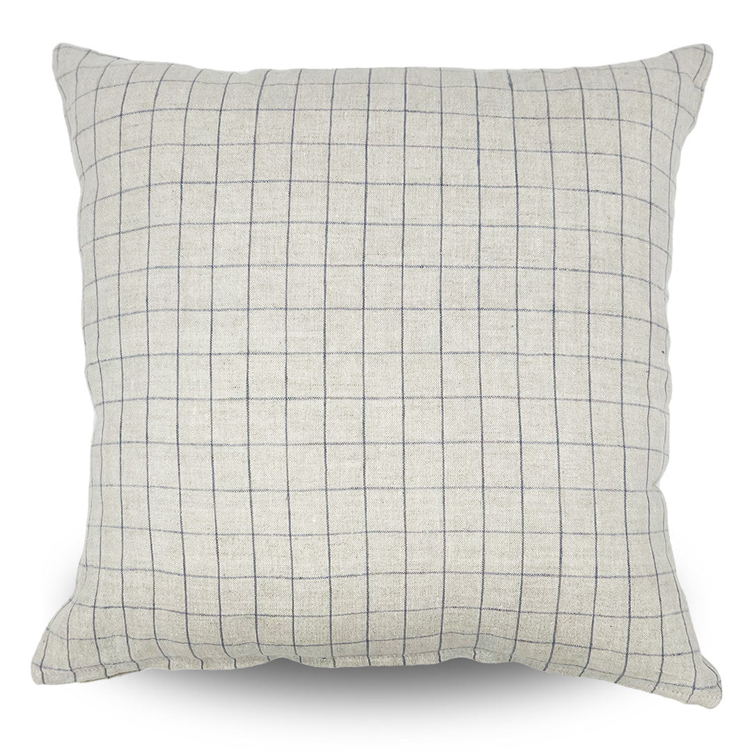 Cushion - Plaid pattern navy 50X50
