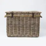 New England medium size cane  storage basket