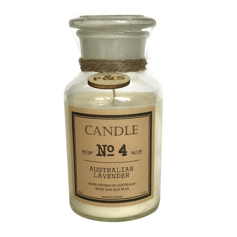Candle-Australian Lavender 40Hr Clear