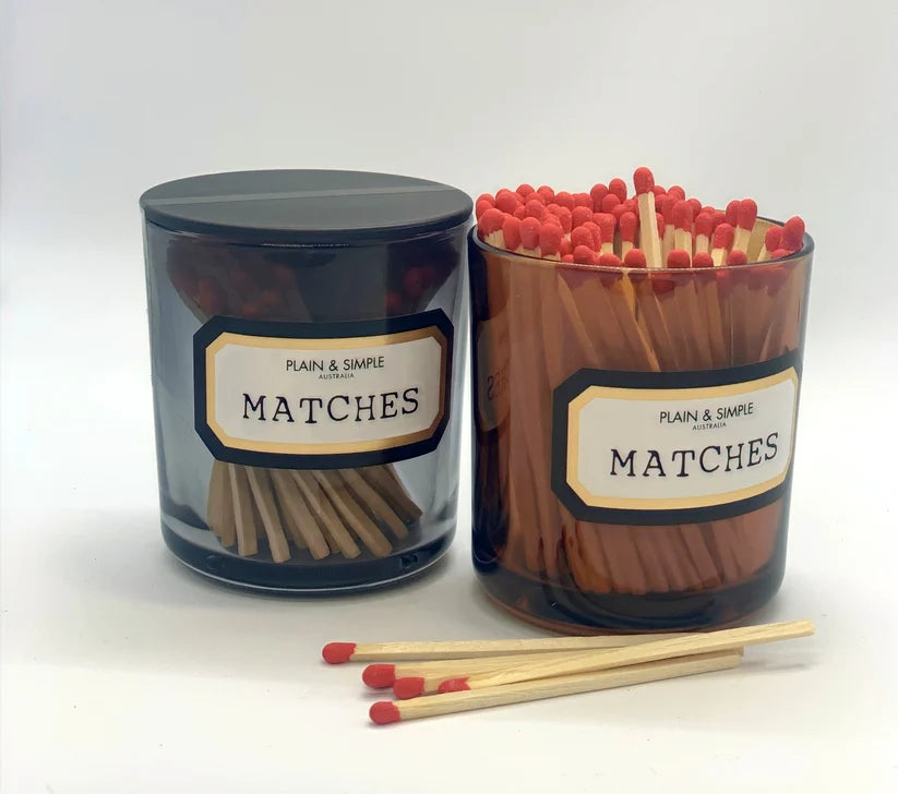 Matches Amber Glass Large
