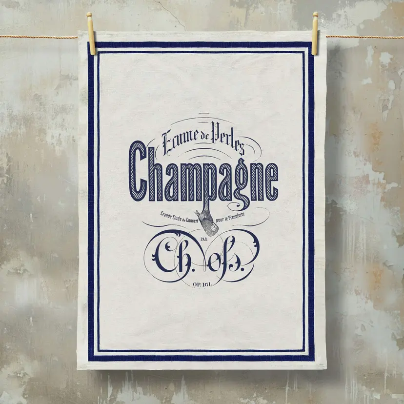 Grainsack Champagne Kitchen Towel Denim
