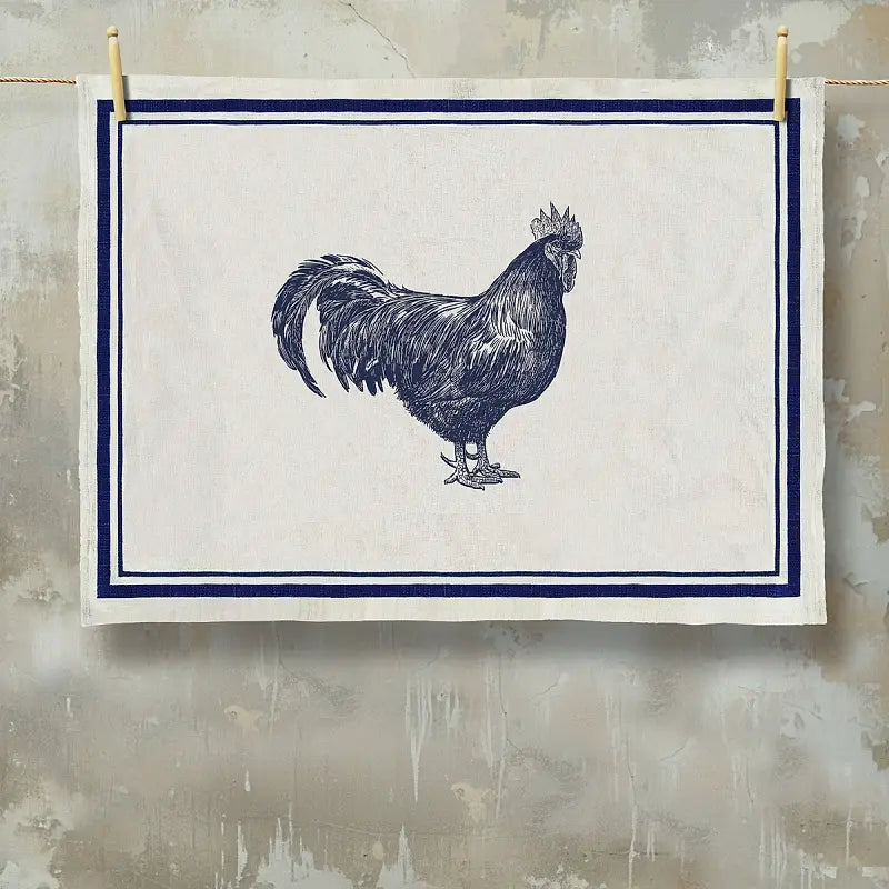Grainsack Farmyard Tea Towel- Rooster