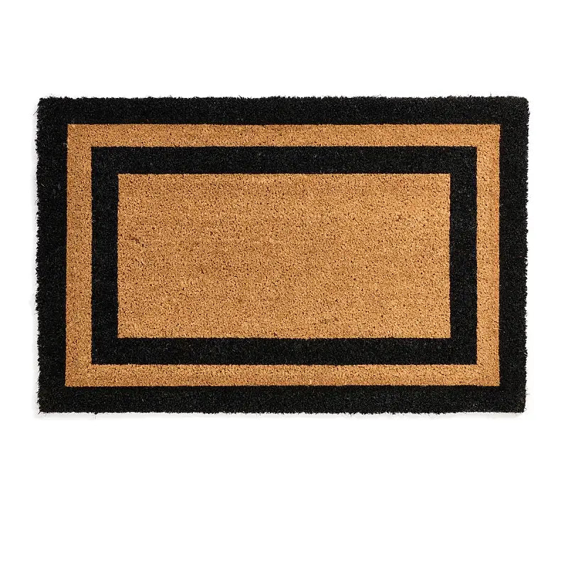 Charterhouse Door Mat Double Stripe Black