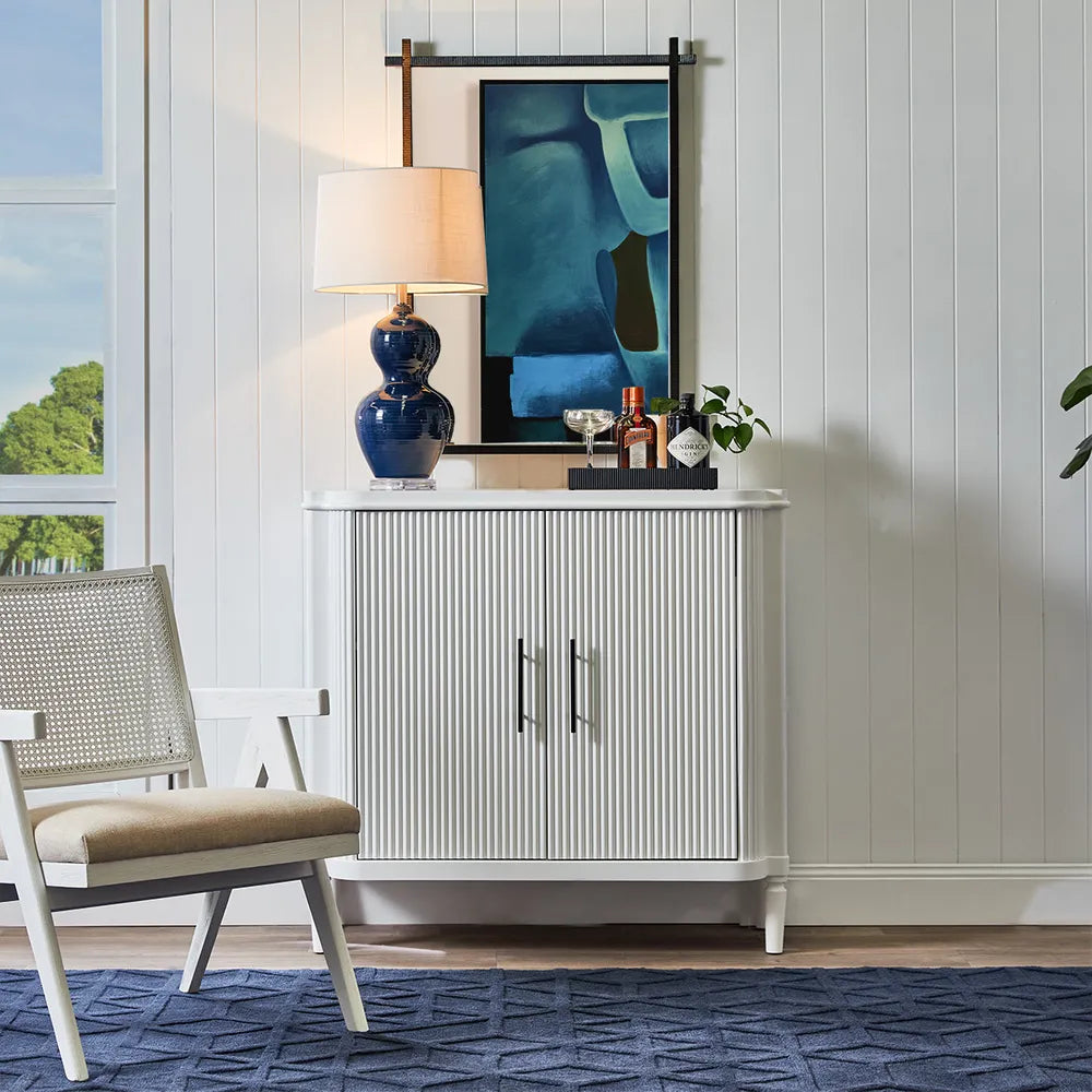 Bronte Table Lamp & Shade (Navy)