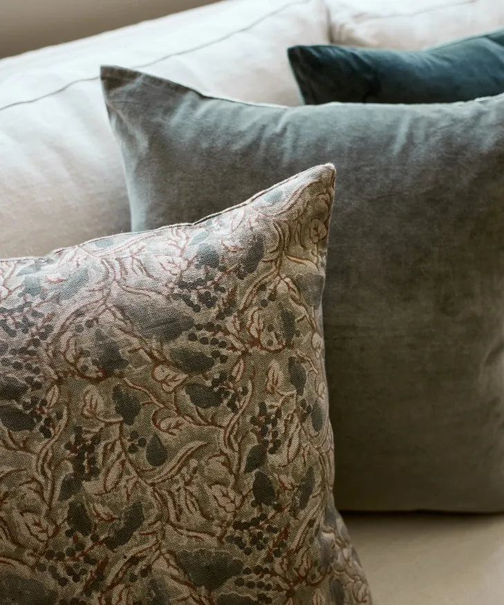 Savannah Floral Handblock Cushion 50x50cm