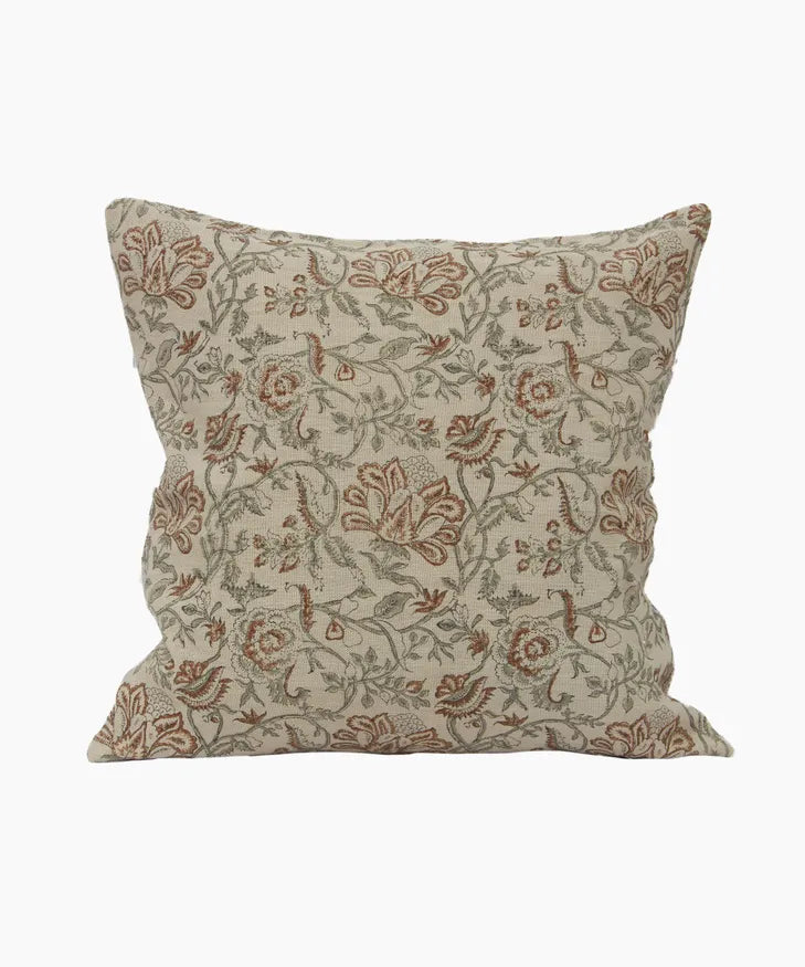 Savannah Floral Handblock Cushion 50x50cm