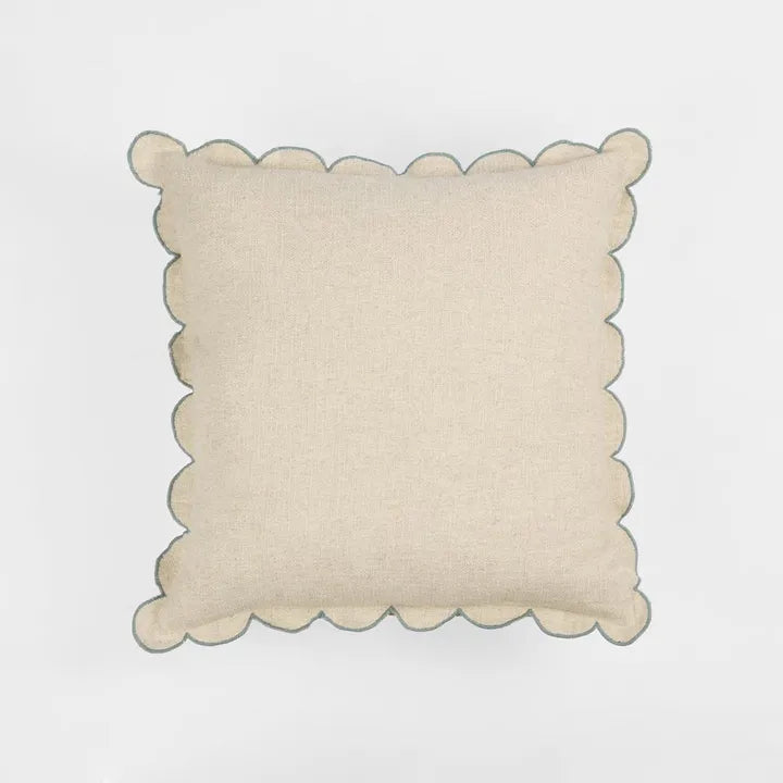 Cushion Scallop Blue 50x50