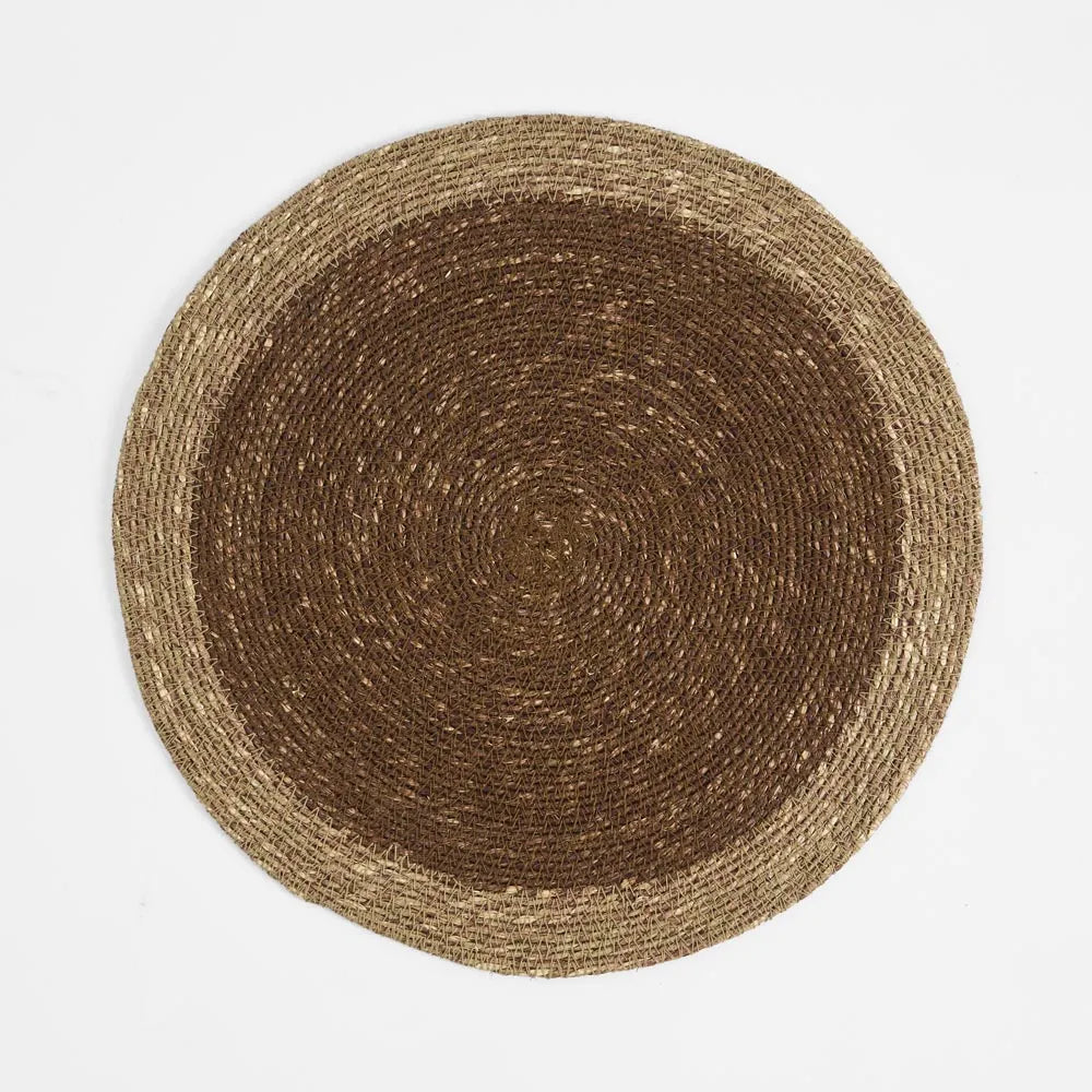 Placemat Seagrass Chocolate Natural