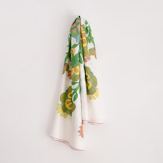 Flores Silk Scarf