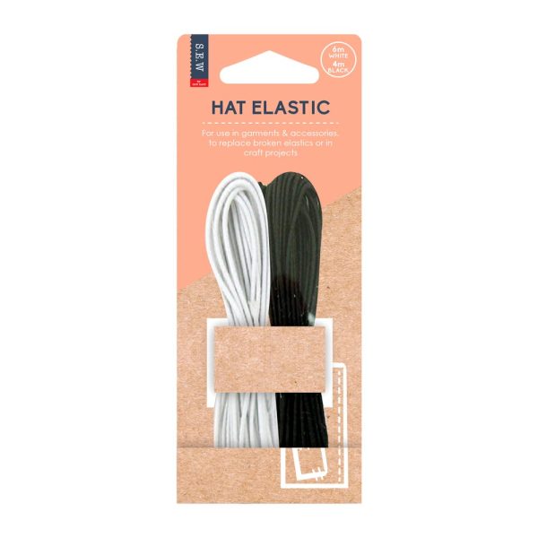 S.E.W. ELASTIC HAT 6M WHITE 4M BLACK