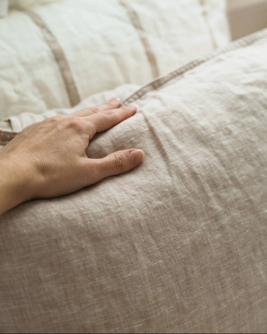 Salt Linen Pillowcase Set Sandstone