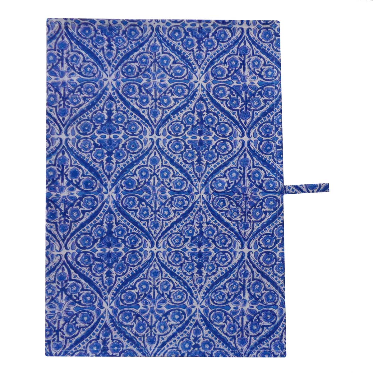 Tea Towel Block Print Chokri Blue