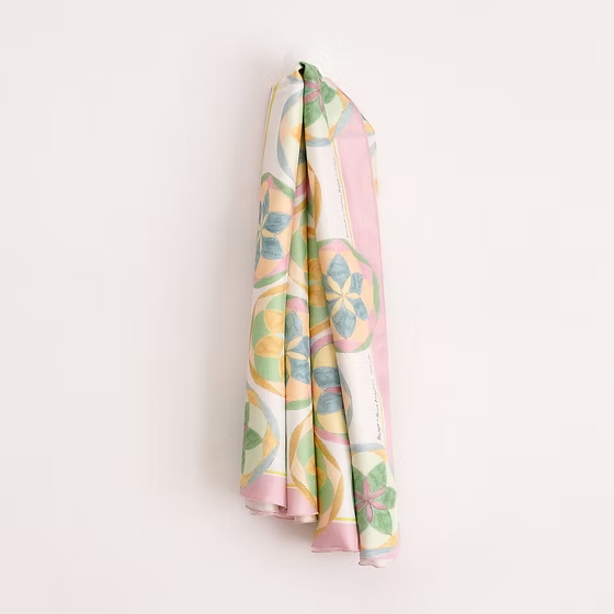 Flores Silk Scarf