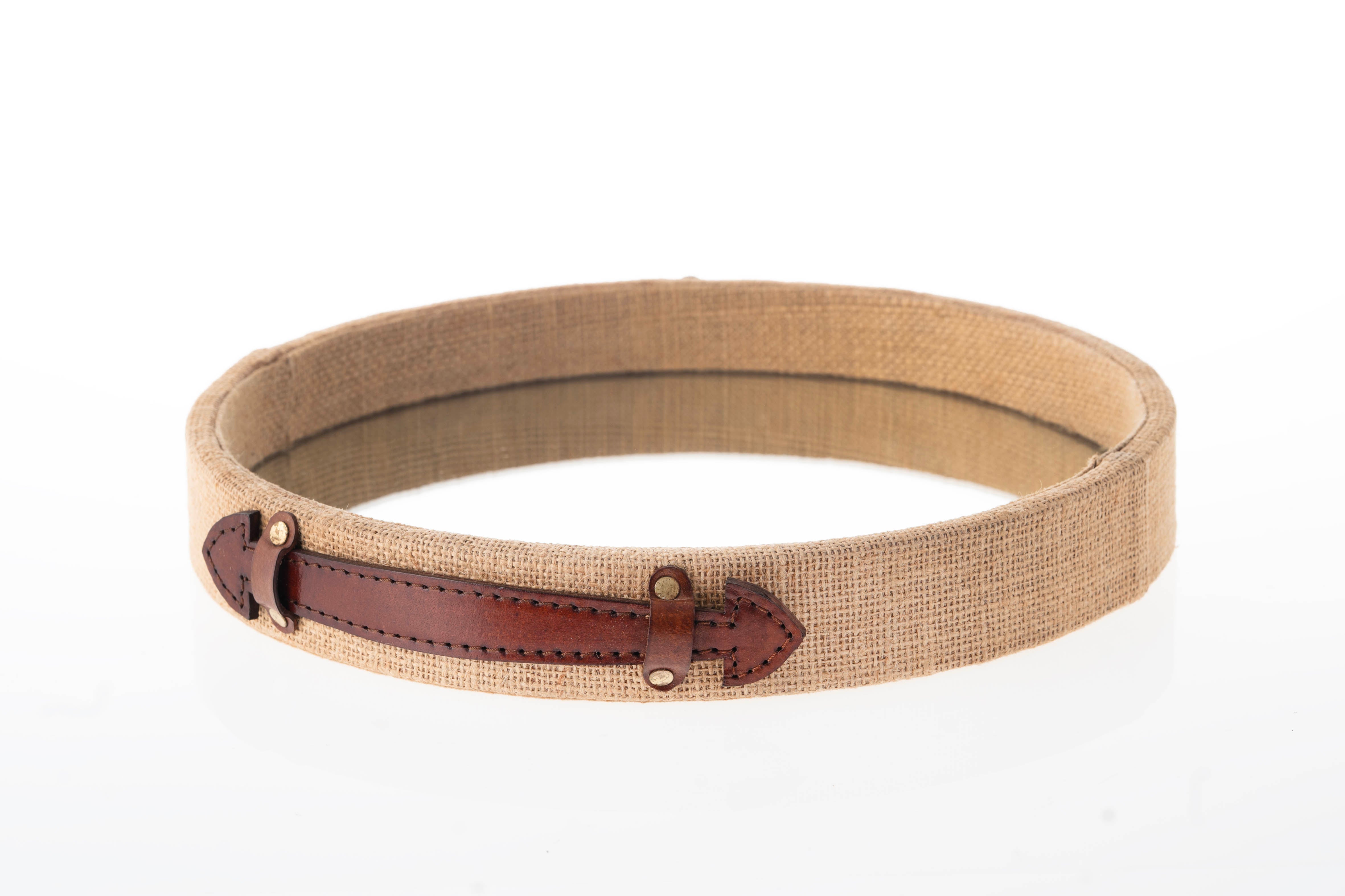 jute round mirrored tray  med